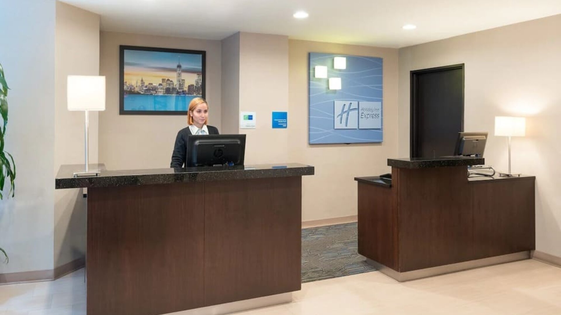 Reception at at Holiday Inn Express Wall Street.