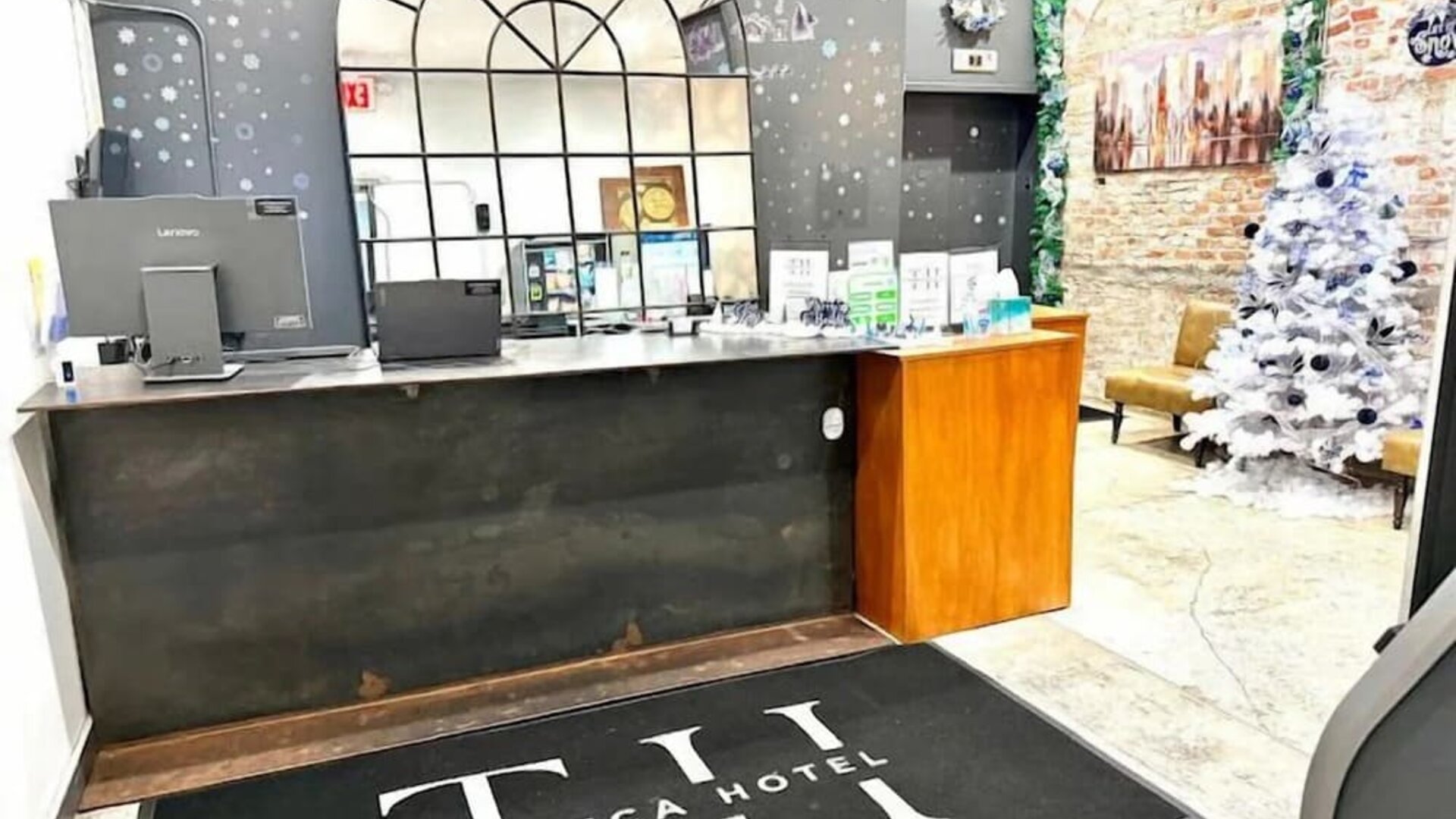 Reception at Tribeca Hotel FiDi.