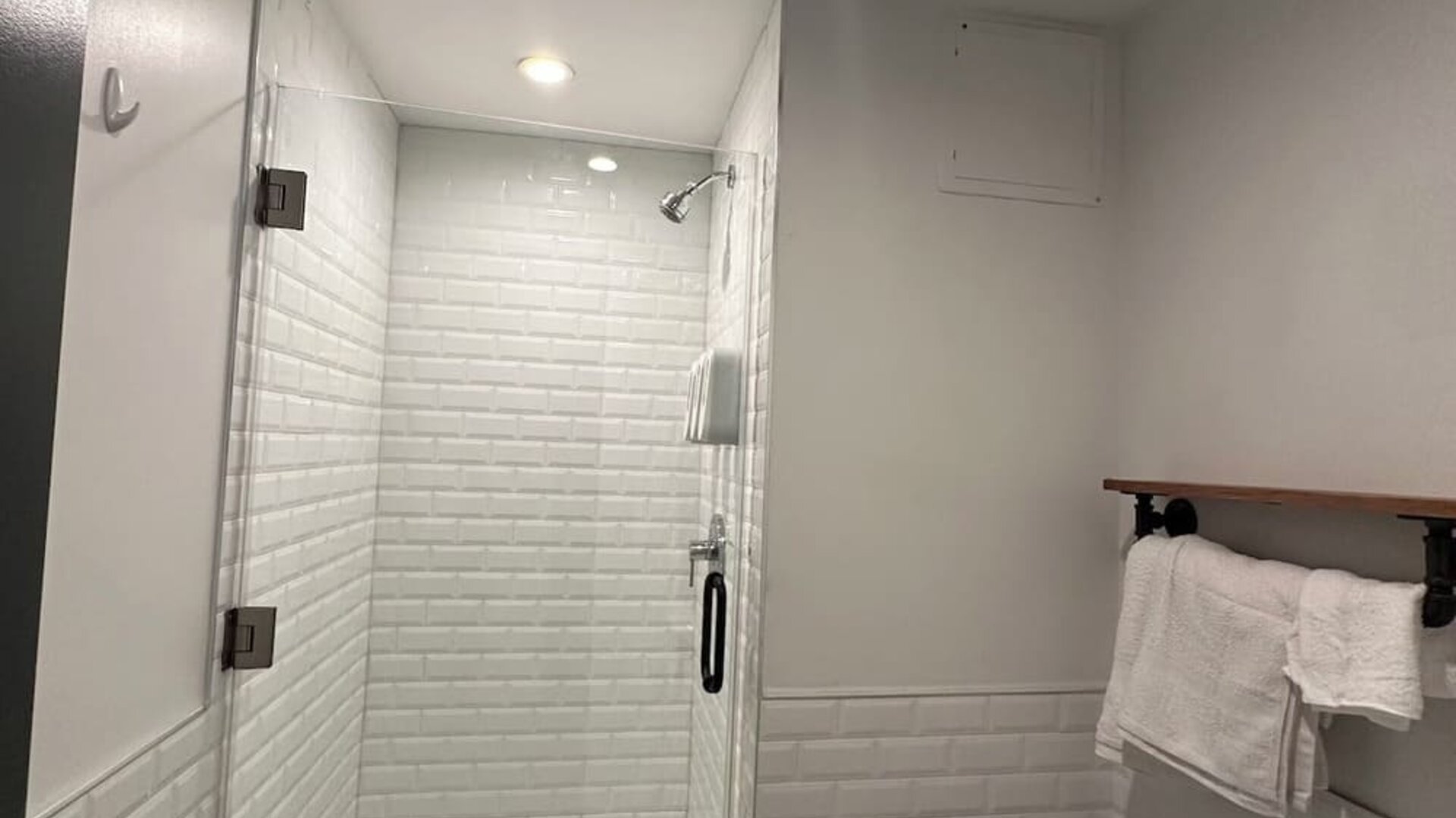 Bathroom at Tribeca Hotel FiDi.