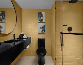 Bathroom at at ROK Hotel Kingston, Tapestry Collection By Hilton.