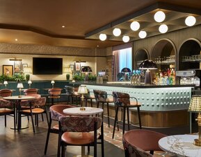 Hotel bar at Leonardo Hotel Dublin Parnell Street.