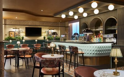 Hotel bar at Leonardo Hotel Dublin Parnell Street.