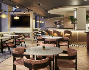 Hotel restaurant at Leonardo Hotel Dublin Christchurch.