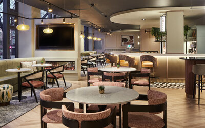 Hotel restaurant at Leonardo Hotel Dublin Christchurch.