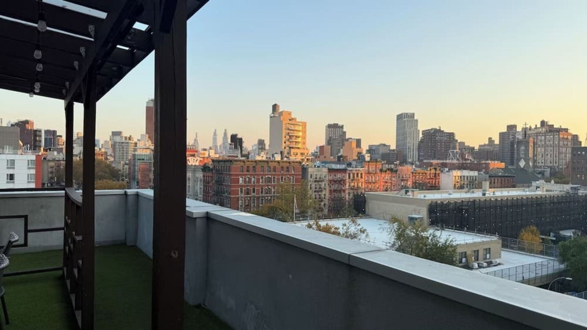 View of the city at f Madison LES Hotel.