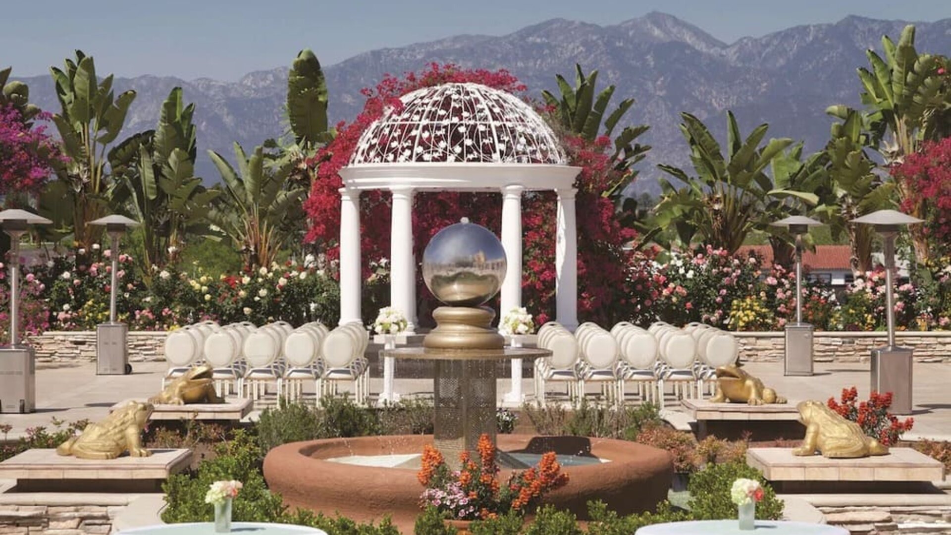Beautiful gardens at Hilton Los Angeles/San Gabriel, perfect for a peaceful stroll or outdoor relaxation.