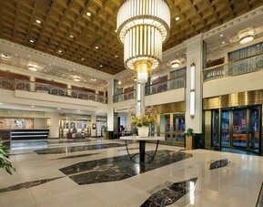 Front lobby at New Yorker by Lotte Hotels