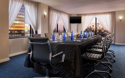 Functional boardroom at New Yorker by Lotte Hotels.