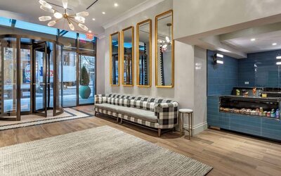 Lobby with comfortable seating at The Draper Tapestry Collection By Hilton.