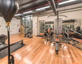 Fitness center at Crowne Plaza Sydney Airport.