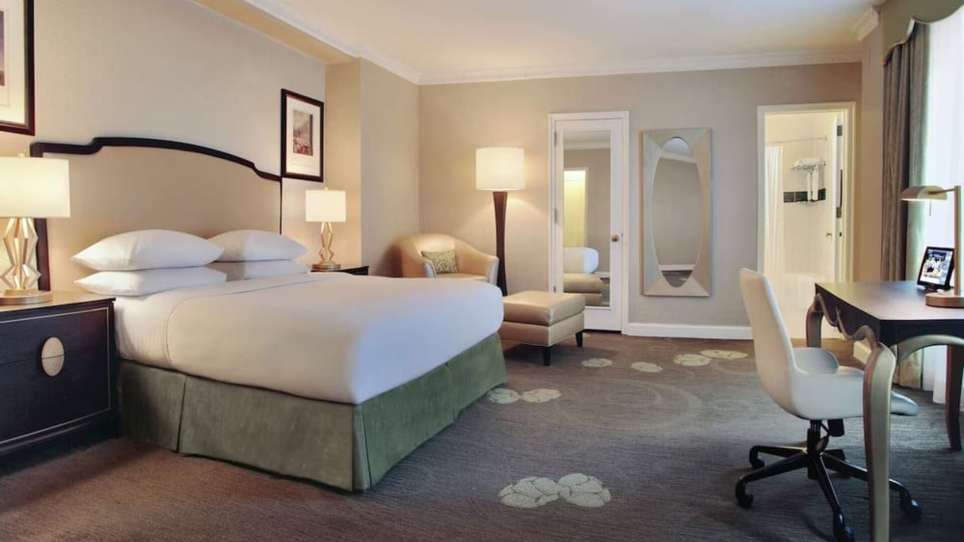 Day use room with work desk at Palmer House A Hilton Hotel.