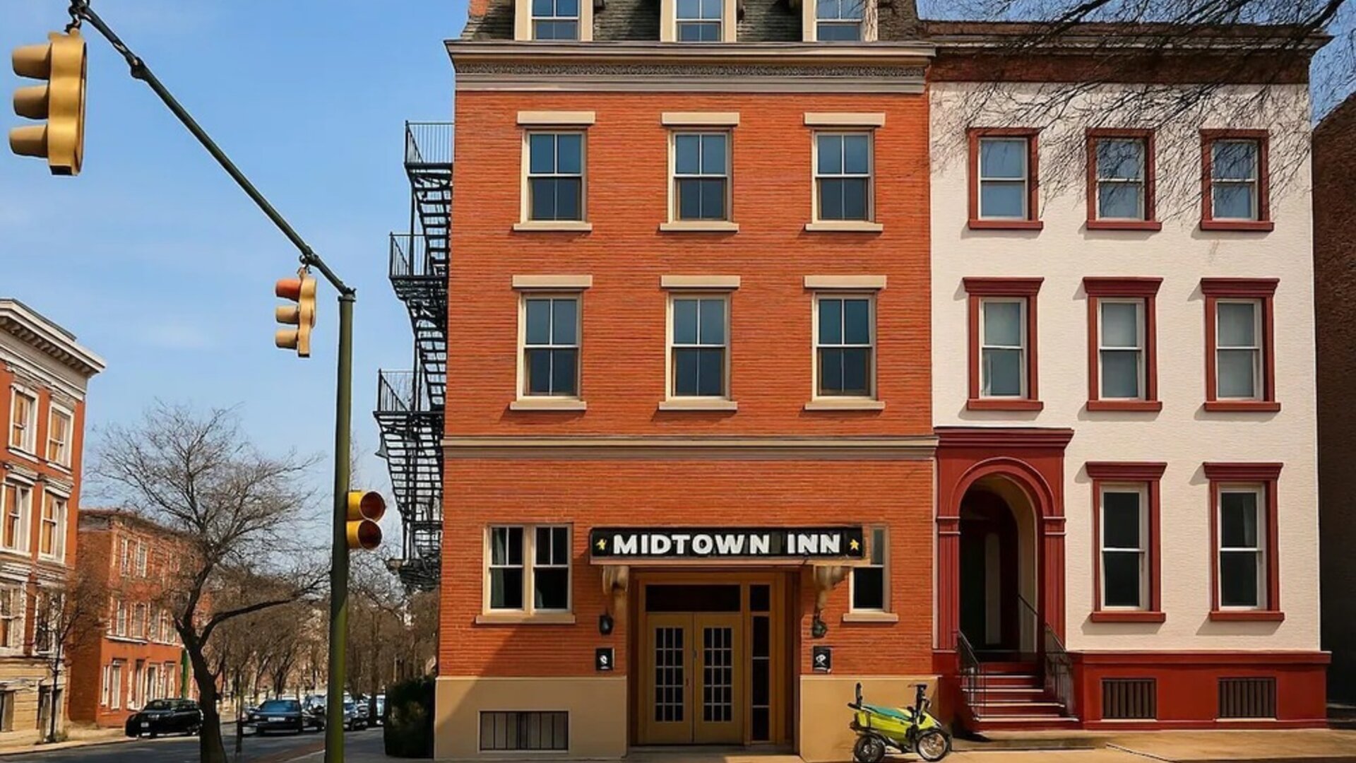 Exterior of The Mt. Vernon Inn.