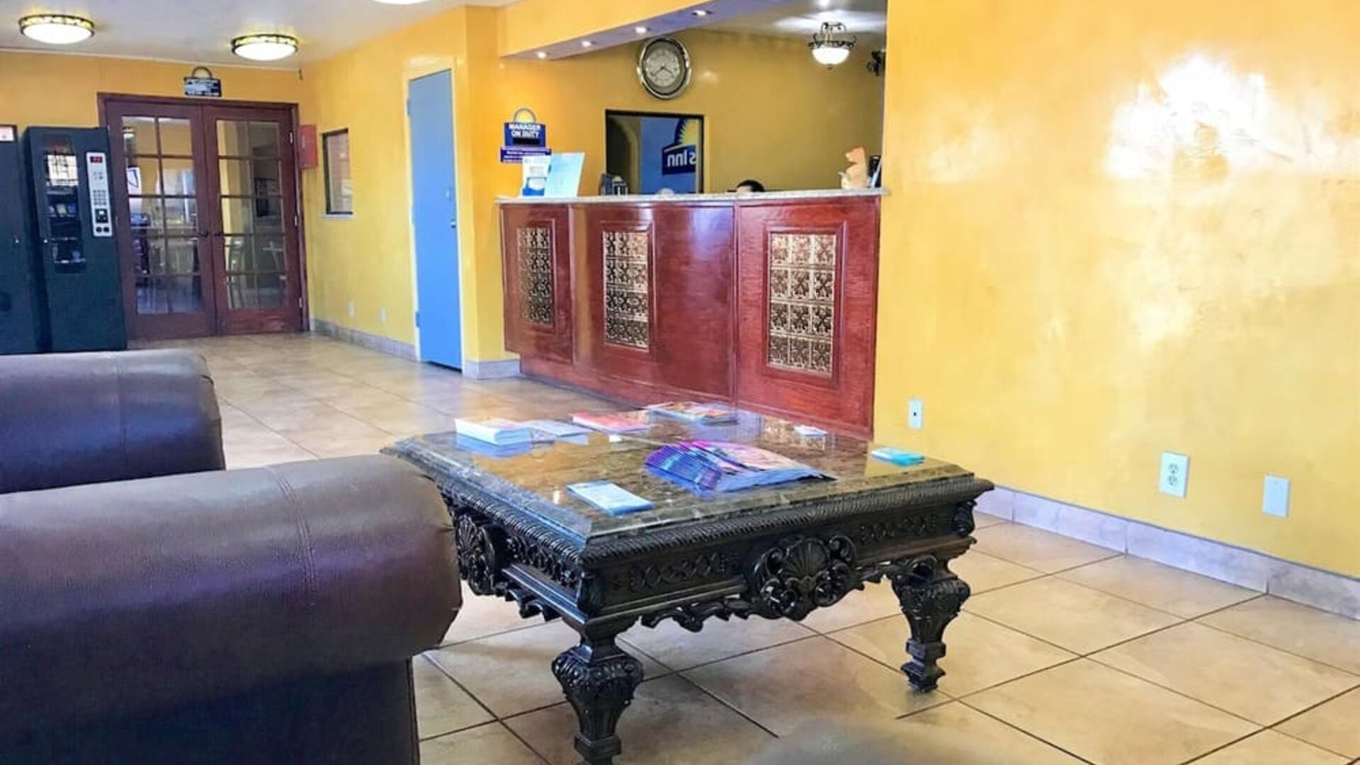 Reception area at Days Inn By Wyndham East Albuquerque.