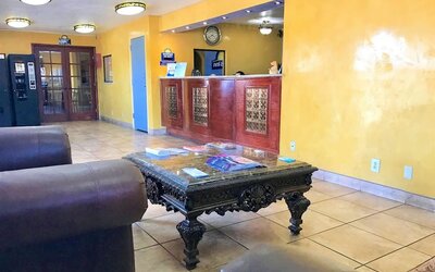 Reception area at Days Inn By Wyndham East Albuquerque.