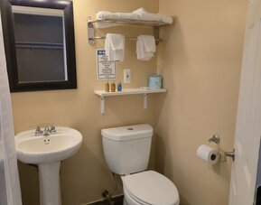 Bathroom at Nashoba Valley Inn & Suit.