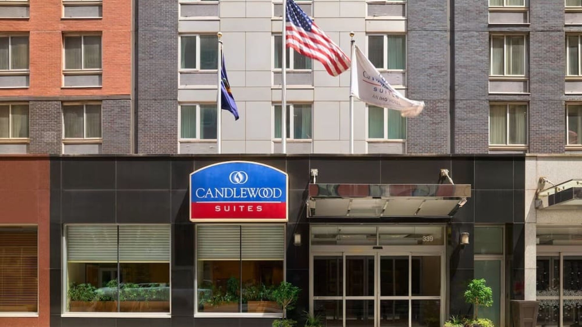 Exterior view of Candlewood Suites Times Square.