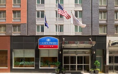Exterior view of Candlewood Suites Times Square.