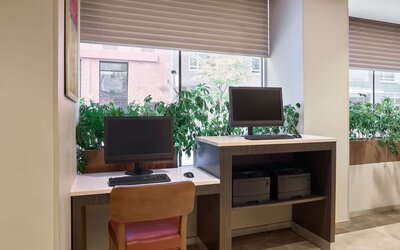 Business center at Candlewood Suites Times Square.