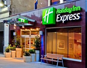 Exterior view of the Holiday Inn Express Times Square.