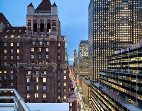 View of the city from a balcony at Hotel 48LEX New York.