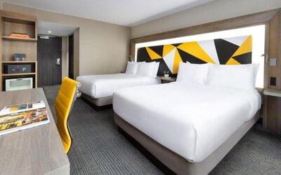 Day use room with workspace at M Social Hotel Times Square.