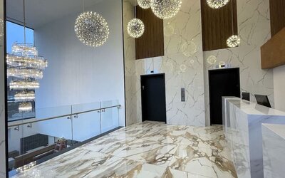 Welcoming reception at Liberty View Brooklyn Hotel.