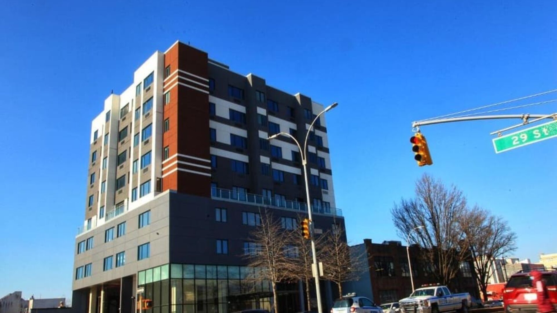 Exterior view of at Liberty View Brooklyn Hotel.