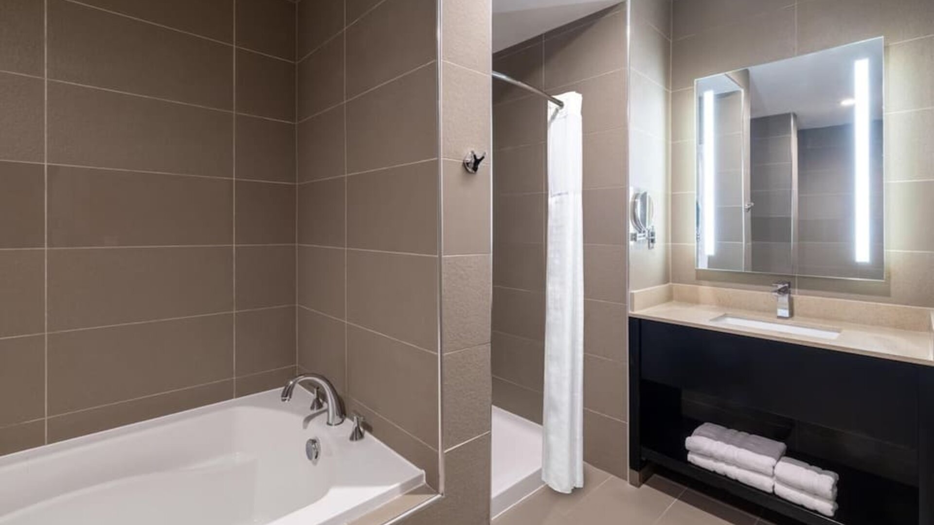 Bathroom at Best Western Premier NYC Gateway.