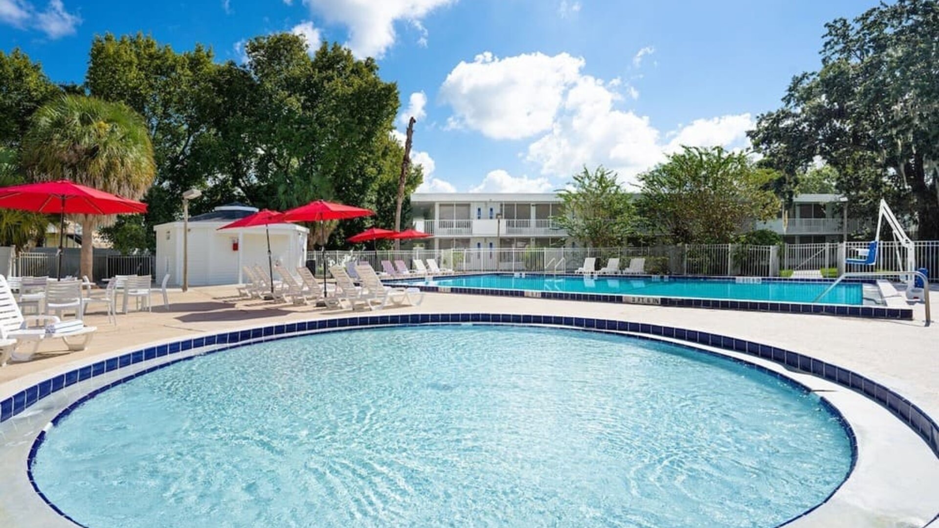 Relaxing outdoor pool at Baymont by Wyndham Maingate.