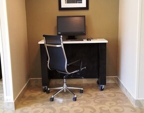 Work station at Days Inn By Wyndham Brooklyn Marine Park.