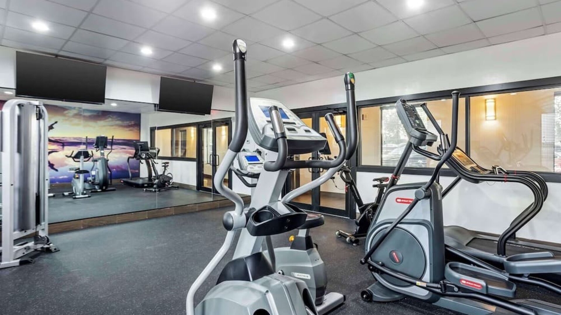 Fitness center available at Best Western Plus Newark Airport West.