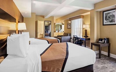 Day use room with sofa and work desk at Aiden by Best Western Newark Airport.