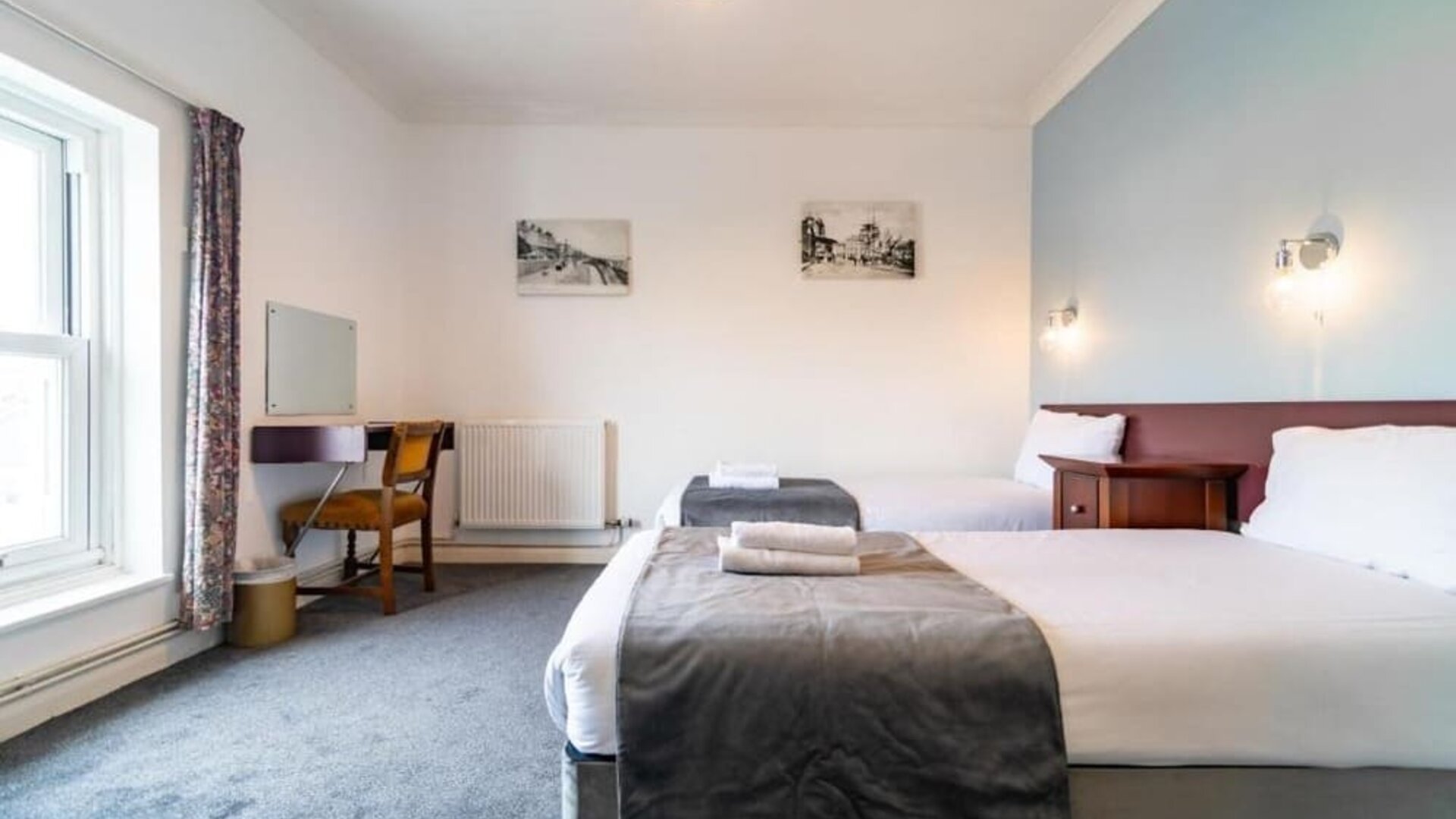 Day room with workspace at The Southcliff Hotel.