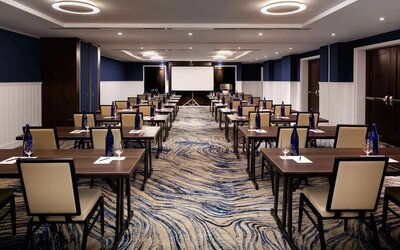 Professional meeting room at Hilton Brooklyn New York.