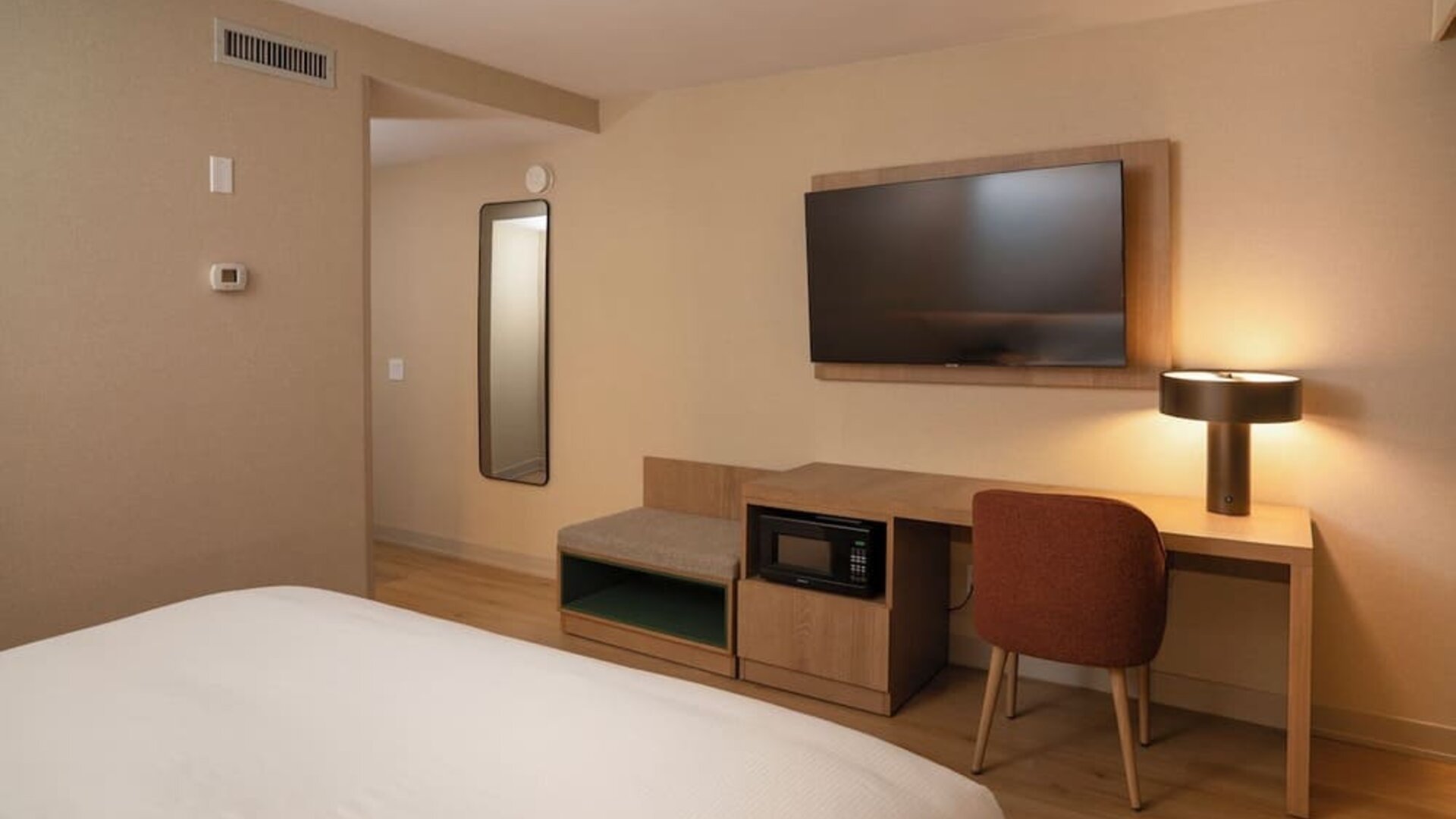 Day use room with TV and work desk at DoubleTree By Hilton Wilkes-Barre.