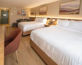 Day use room with TV and work desk at DoubleTree By Hilton Wilkes-Barre.