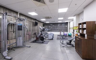 Fitness center at Hampton By Hilton Liverpool/John Lennon Airport.