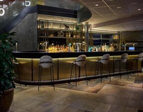 Cozy hotel bar at Haven Hotel Rotterdam.