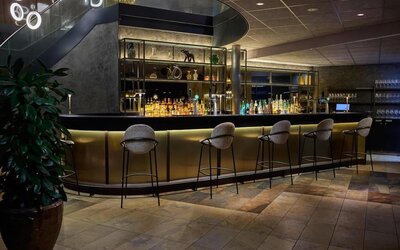 Cozy hotel bar at Haven Hotel Rotterdam.