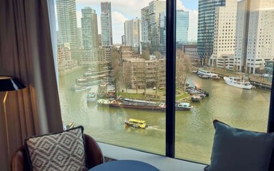 Beautiful views of the canal at Haven Hotel Rotterdam.